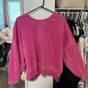 Pink Oversized Sweatshirt